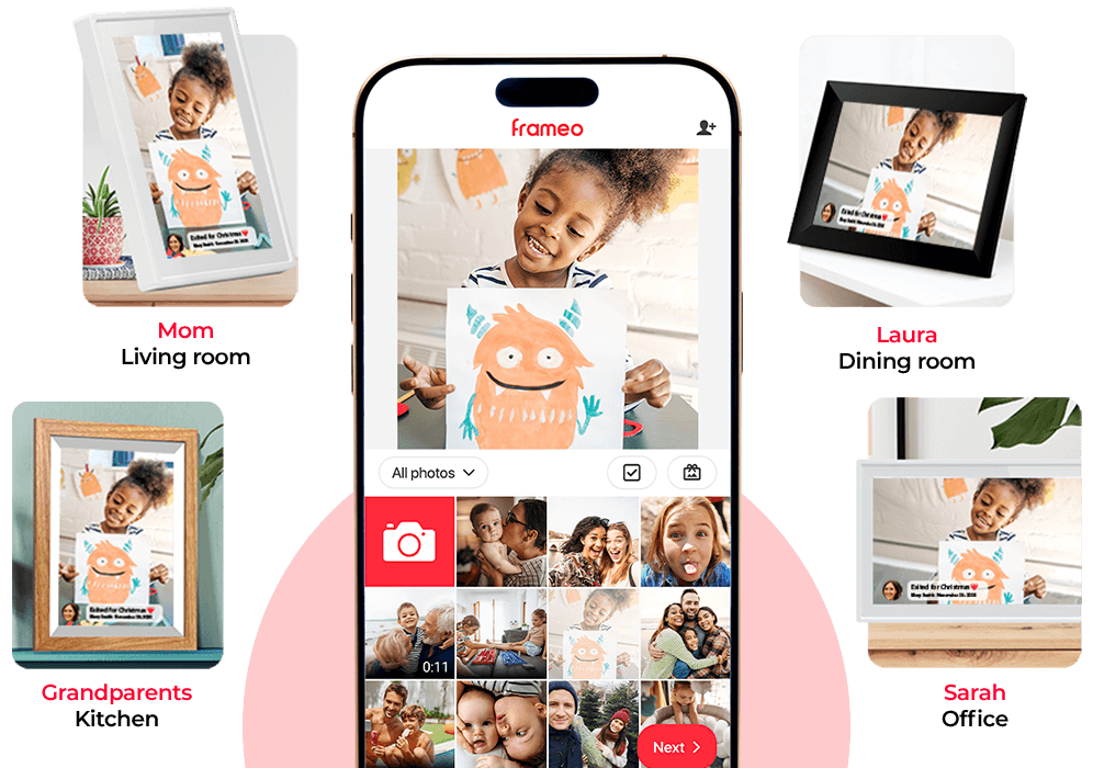 Frameo Smartphone app
